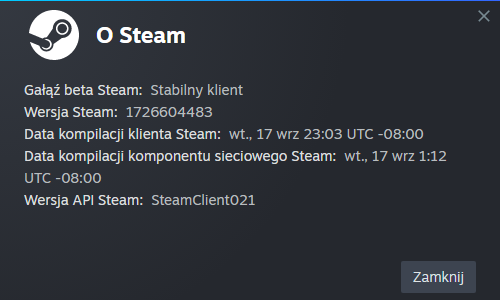 Steam client from 2024/09/18